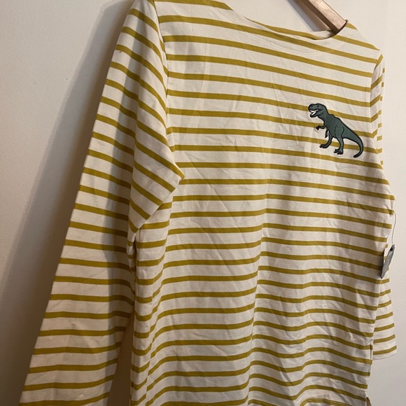 Joanie dinosaur Breton stripe gold brand new size m 10 uk - Picture 6 of 6
